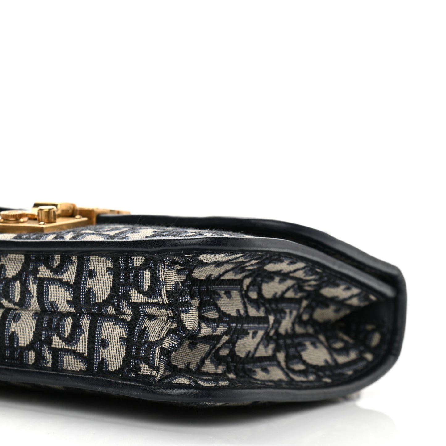 Oblique DiorAddict Flap Bag Navy Blue