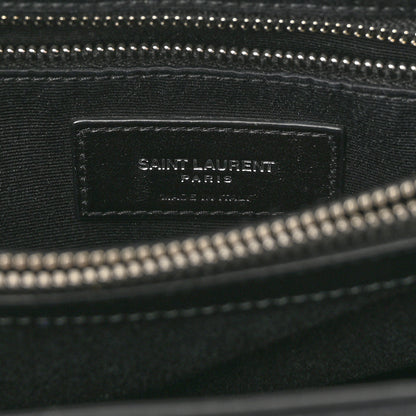 Saint Laurent Calfskin Y Quilted Monogram Medium Loulou Chain Satchel Black 6 of 11