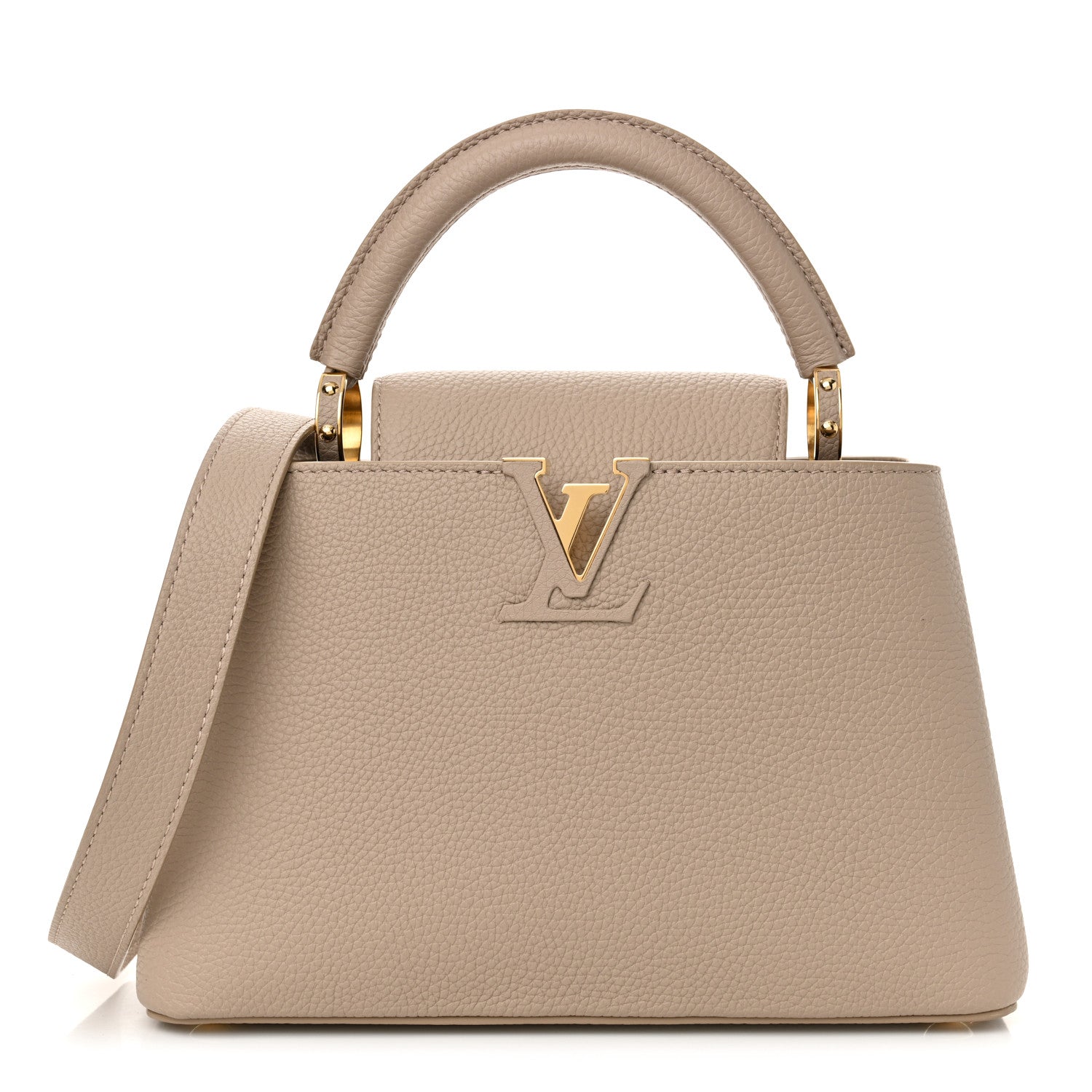 Louis Vuitton Taurillon Capucines BB Galet 1 of 9