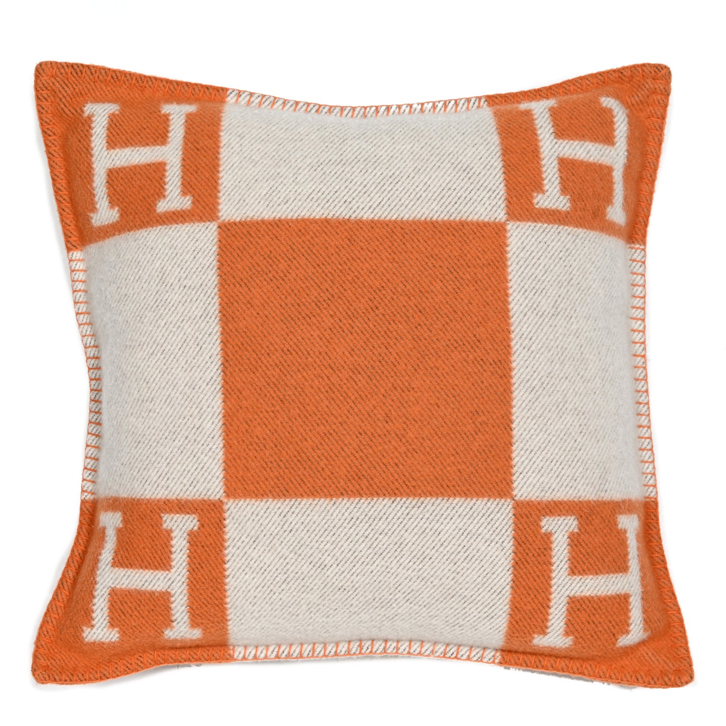 Wool Cashmere Avalon Pillow PM Ecru Potiron