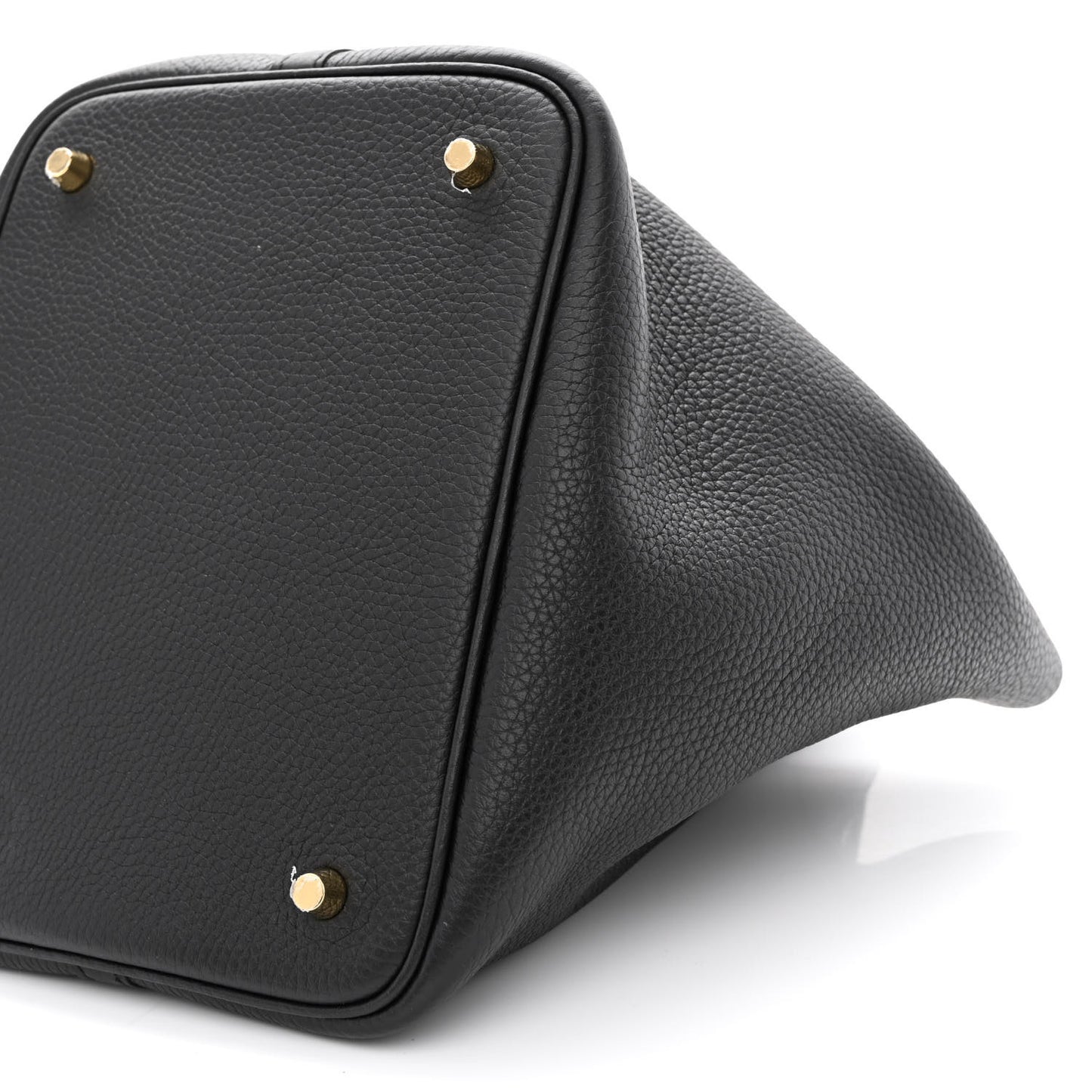 Taurillon Clemence Matte Alligator Picotin Lock Touch 22 MM Black