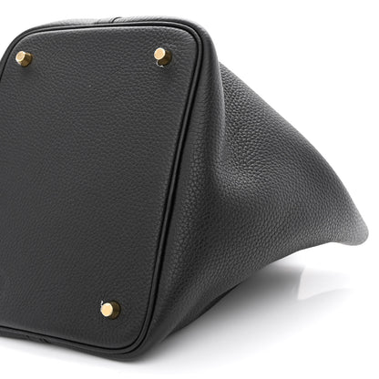 Hermes Taurillon Clemence Matte Alligator Picotin Lock Touch 22 MM Black 10 of 10