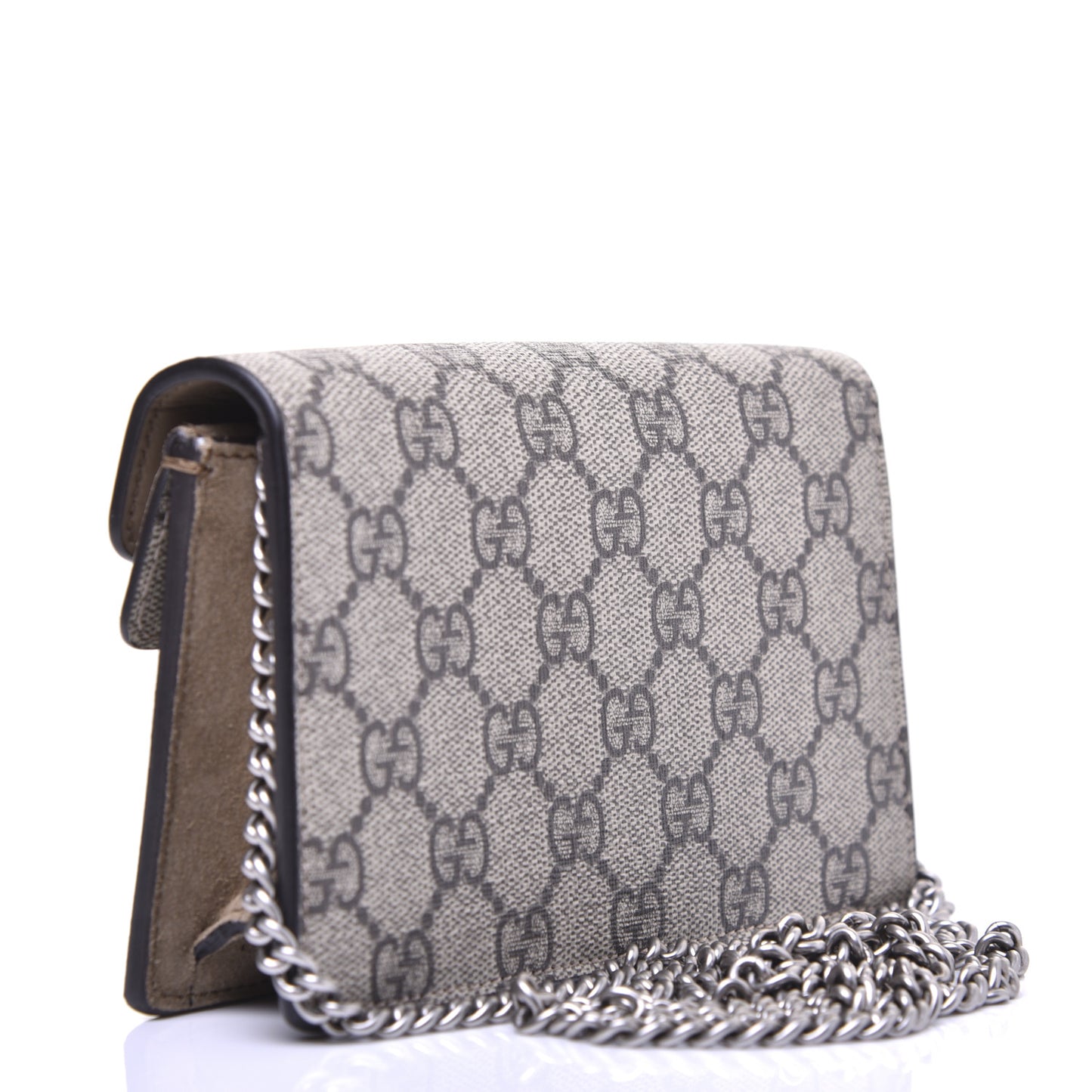 GG Supreme Monogram Super Mini Dionysus Shoulder Bag Taupe