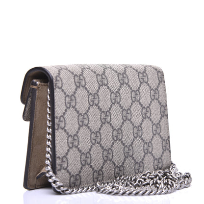 Gucci GG Supreme Monogram Super Mini Dionysus Shoulder Bag Taupe 3 of 14