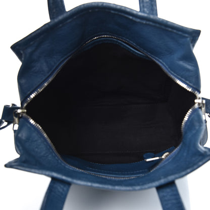Balenciaga Agneau XS Bazar Shopper Tote Bleu Profond 5 of 13