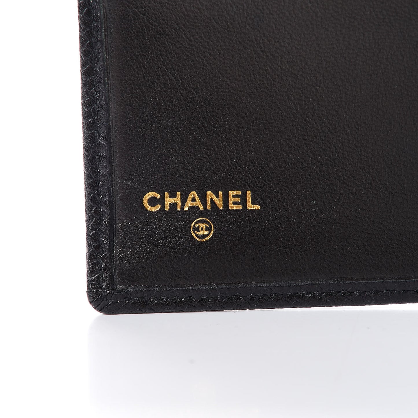Caviar Stitched French Wallet Black