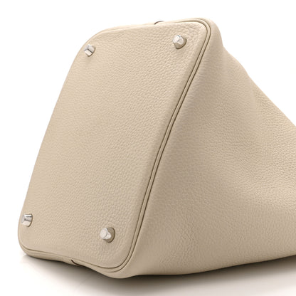 Hermes Taurillon Clemence Picotin Lock 22 MM Craie 10 of 10