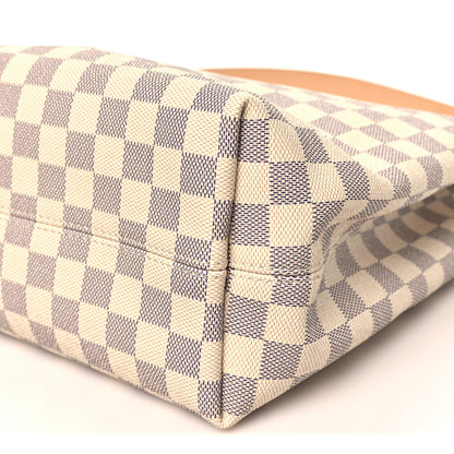 Louis Vuitton Damier Azur Graceful MM Rose Ballerine 9 of 9
