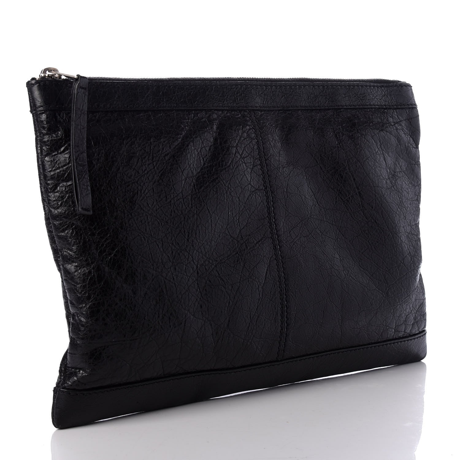 Balenciaga Agneau Arena Classic Hardware Medium Clip Black 3 of 6