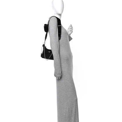 Prada Nylon Re-Edition 2005 Shoulder Bag Black 2 of 11