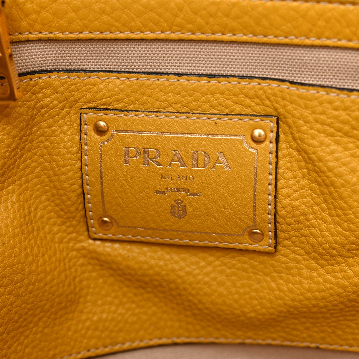 Prada Vitello Daino Tote Mimosa 6 of 19