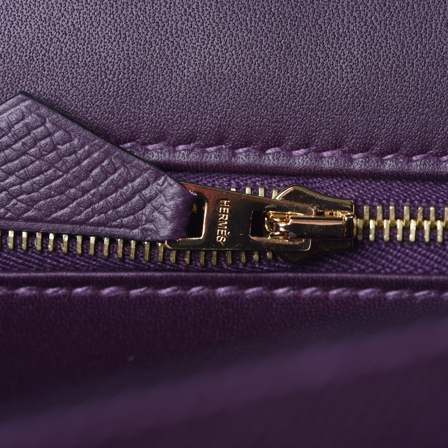 Hermes Epsom Constance 24 Raisin 19 of 23