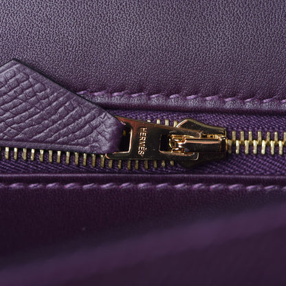 Hermes Epsom Constance 24 Raisin 19 of 23