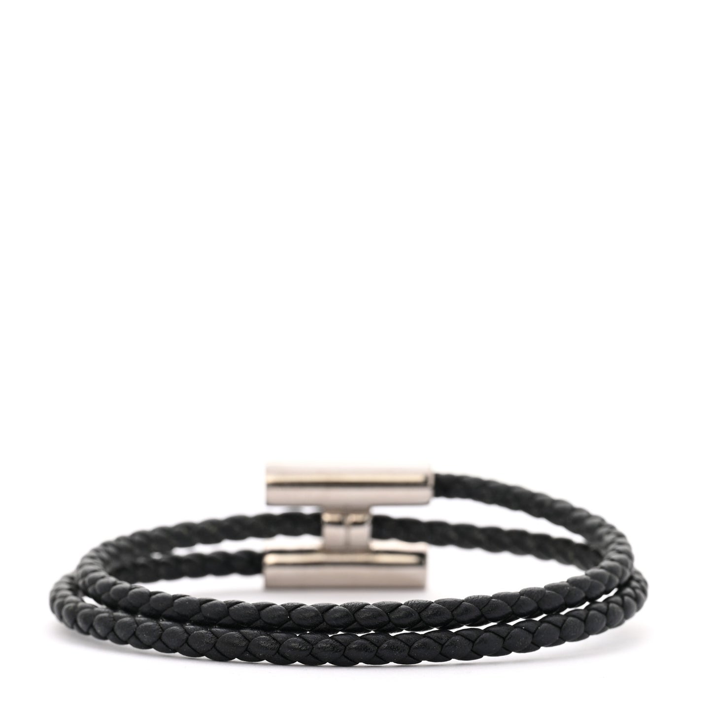 Swift Double Wrap Cord Tournis Tresse Bracelet Black