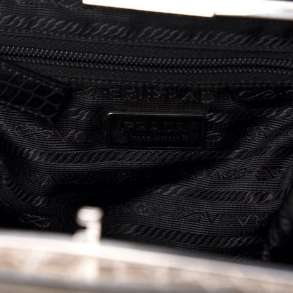 Prada Crocodile Frame Bag 8 of 9