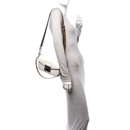 Louis Vuitton Calfskin Reverse Monogram Swing White 2 of 10