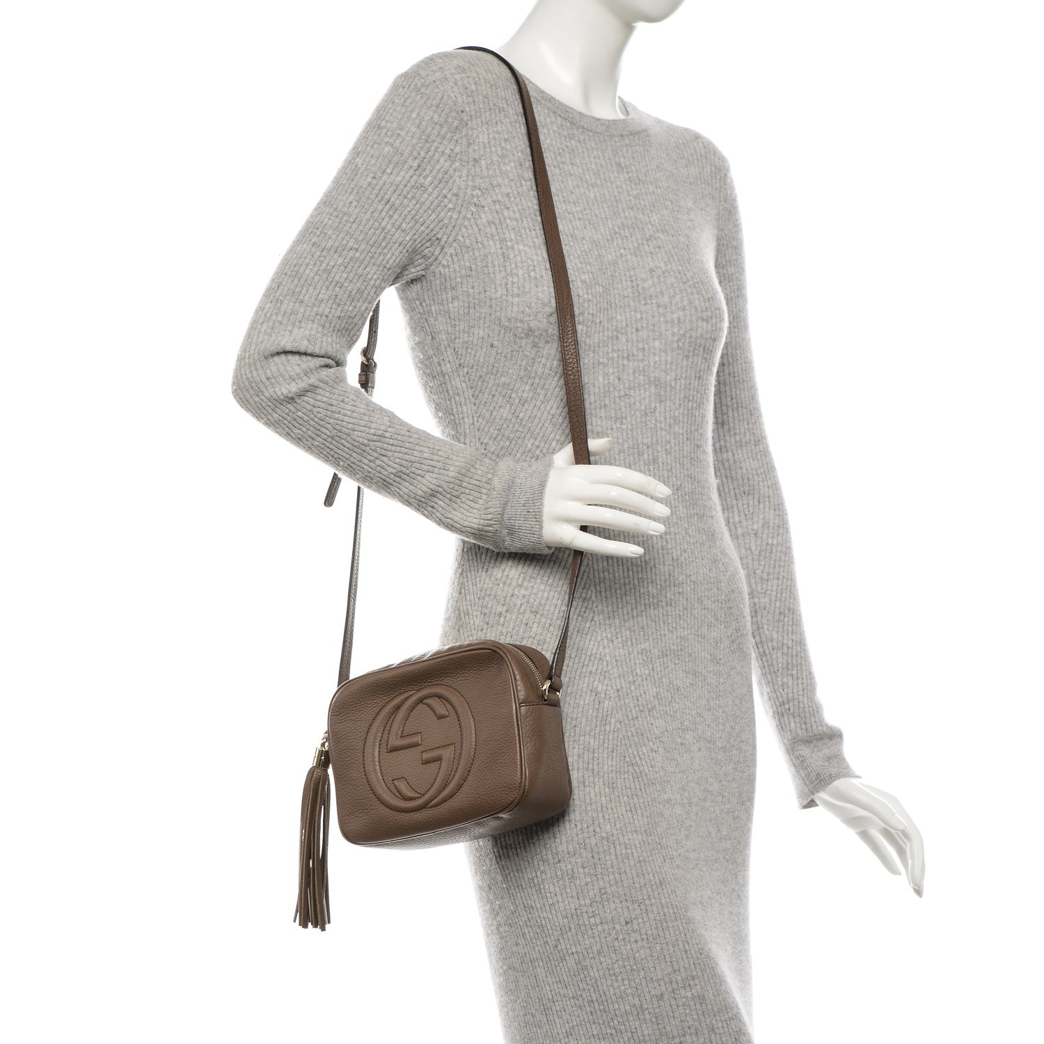 Gucci Cellarius Calfskin Small Soho Disco Bag Acero 2 of 7