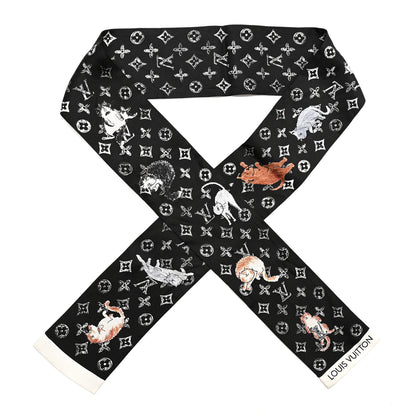 Louis Vuitton Silk Catogram Classic Bandeau Black 1 of 4