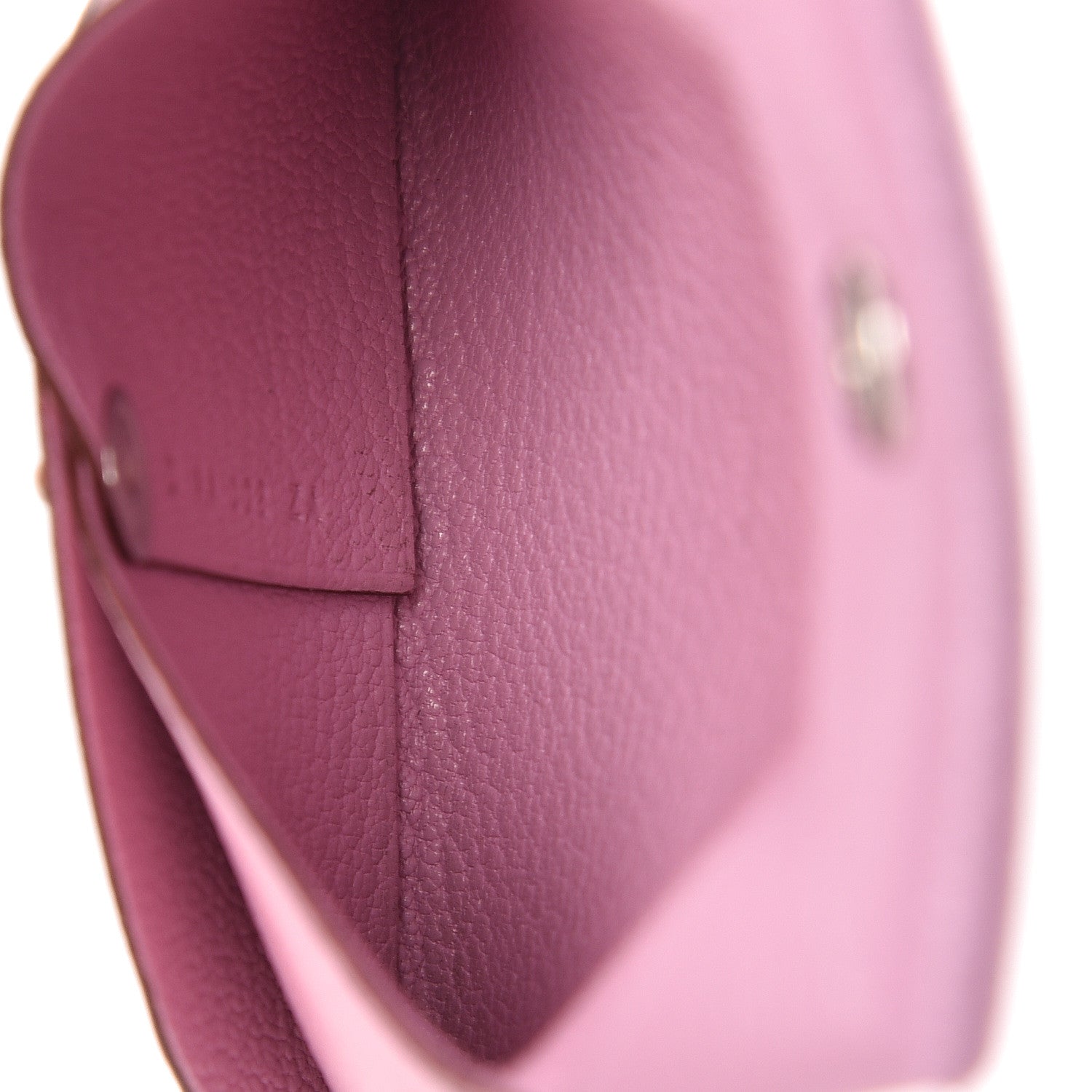 Hermes Chevre Mysore Bastia Coin Purse Mauve Sylvestre 5 of 8