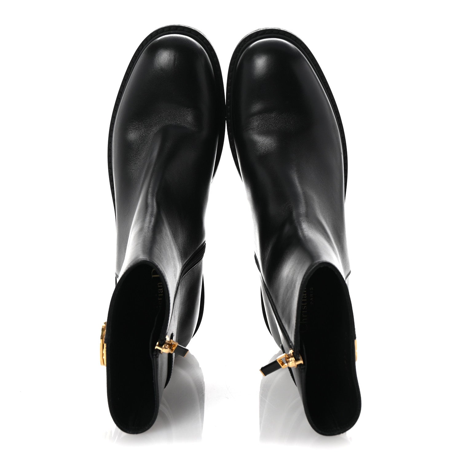 Christian Dior Calfskin 30 Montaigne Ankle Boot 39 Black 2 of 9