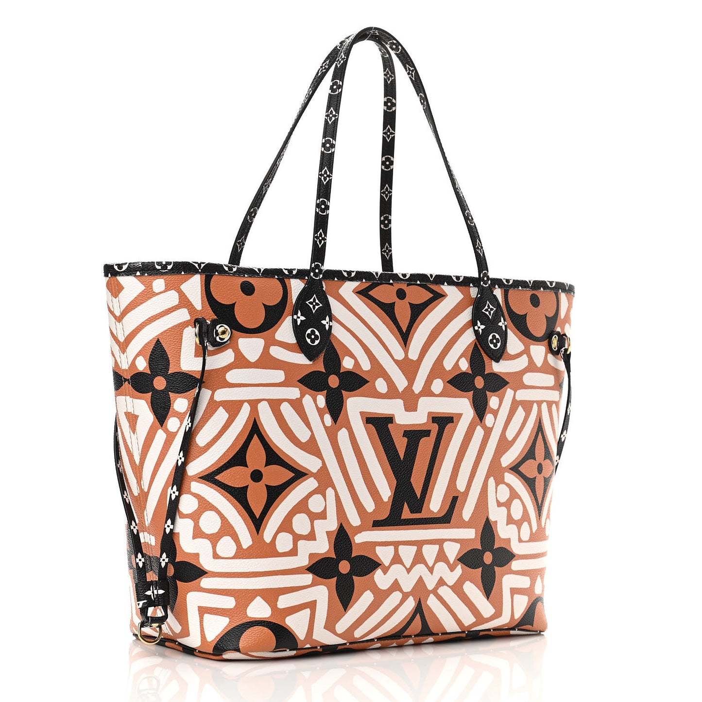 Monogram Giant Crafty Neverfull MM Creme Caramel