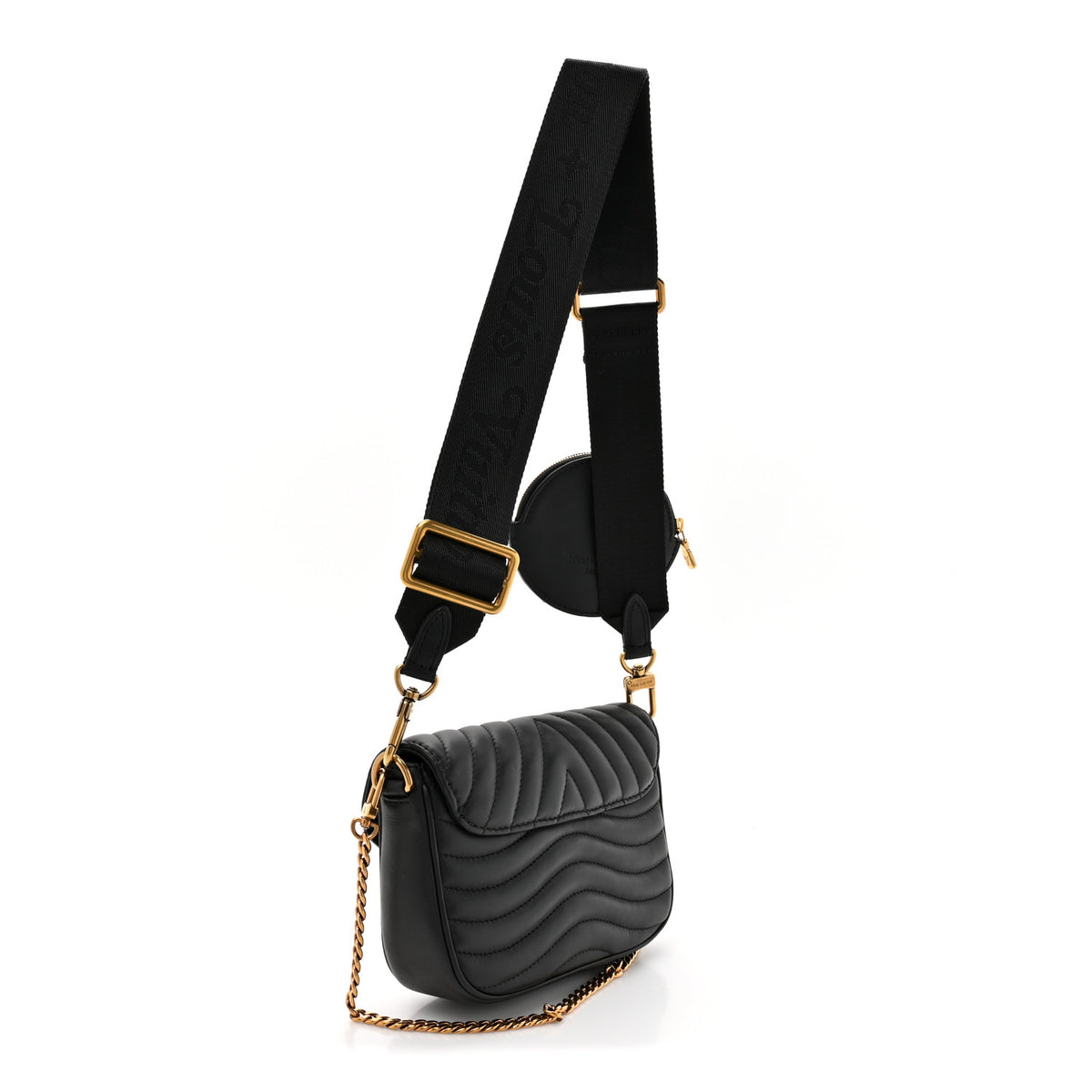 Louis Vuitton Calfskin New Wave Multi Pochette Black 5 of 25