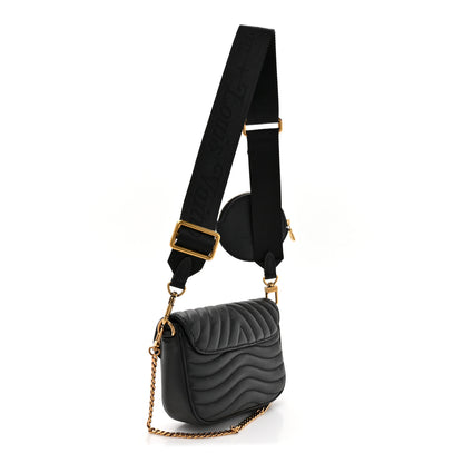 Louis Vuitton Calfskin New Wave Multi Pochette Black 5 of 25