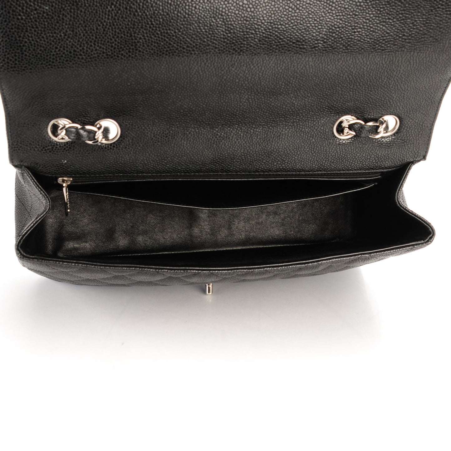 Caviar Quilted Jumbo Single Flap Black