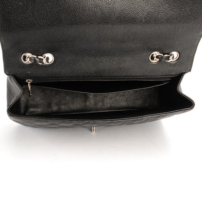 Chanel Caviar Quilted Jumbo Single Flap Black 5 of 7