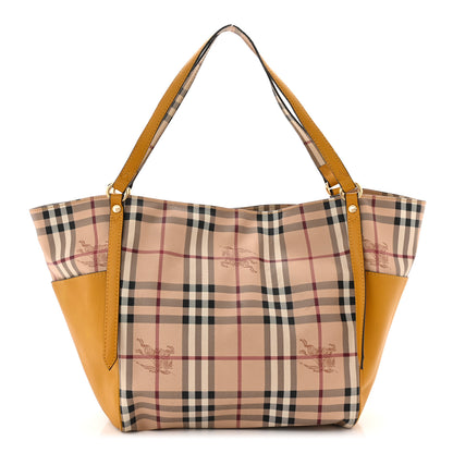 Burberry Haymarket Check Small Canterbury Tote Gold Freesia 1 of 10