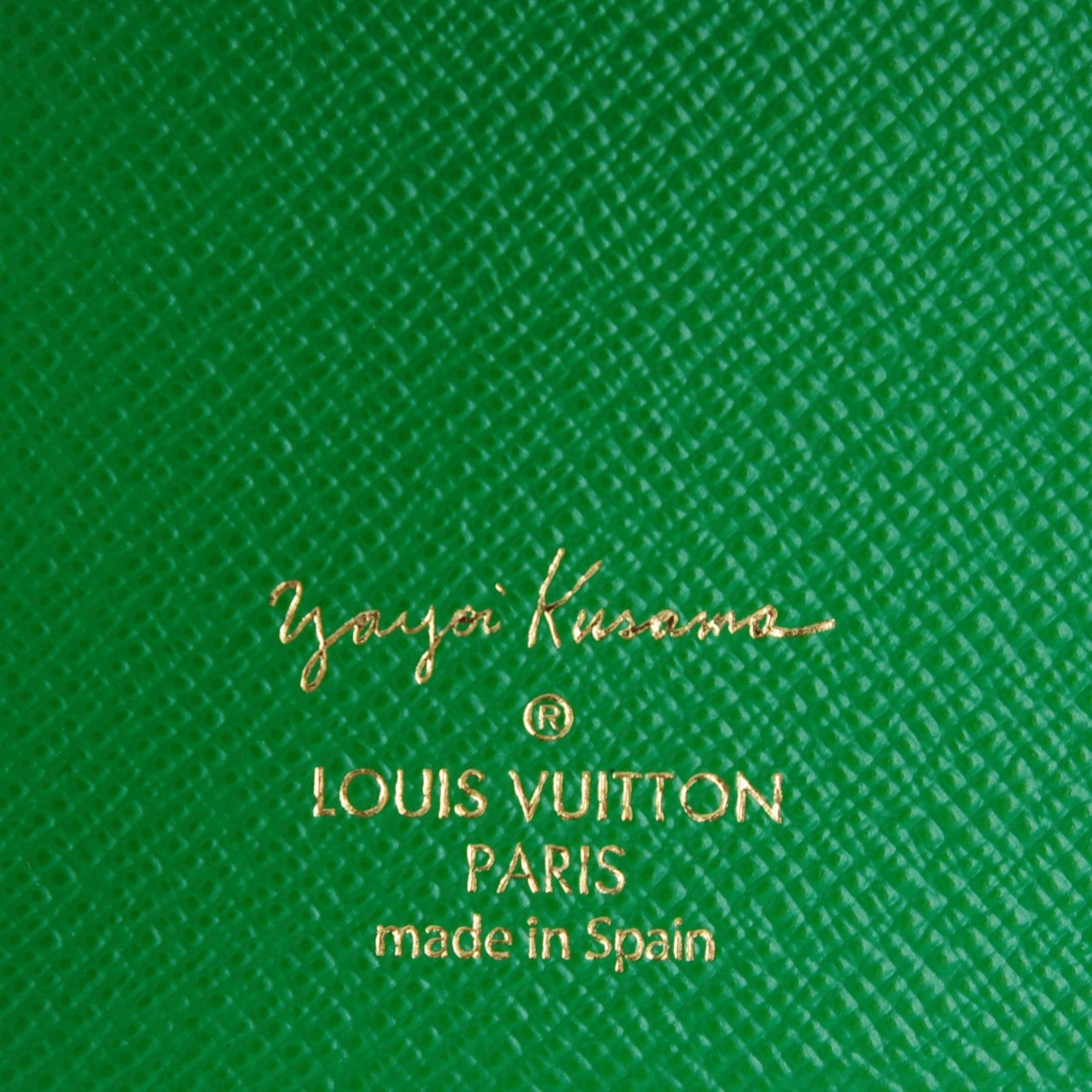 Louis Vuitton Monogram Kusama Town Small Ring Agenda Green 5 of 7