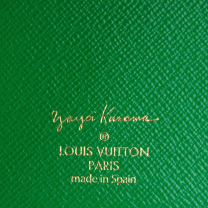 Louis Vuitton Monogram Kusama Town Small Ring Agenda Green 5 of 7