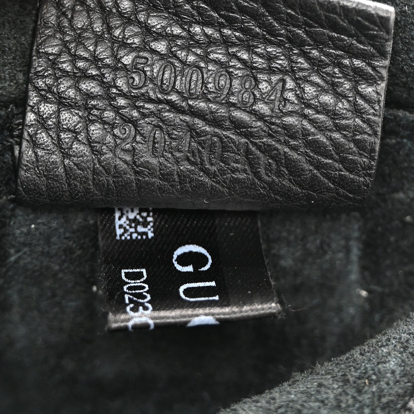 Pebbled Calfskin Large Logo Portfolio Clutch Black