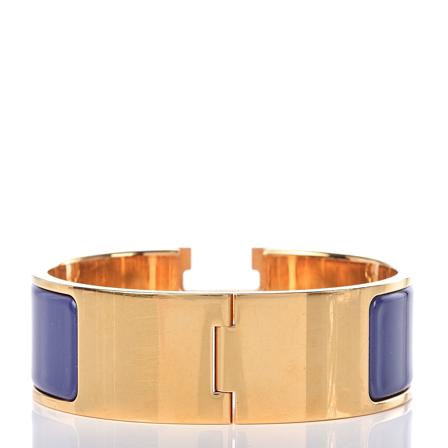 Hermes Enamel Wide Clic Clac H Bracelet PM Violet 3 of 5