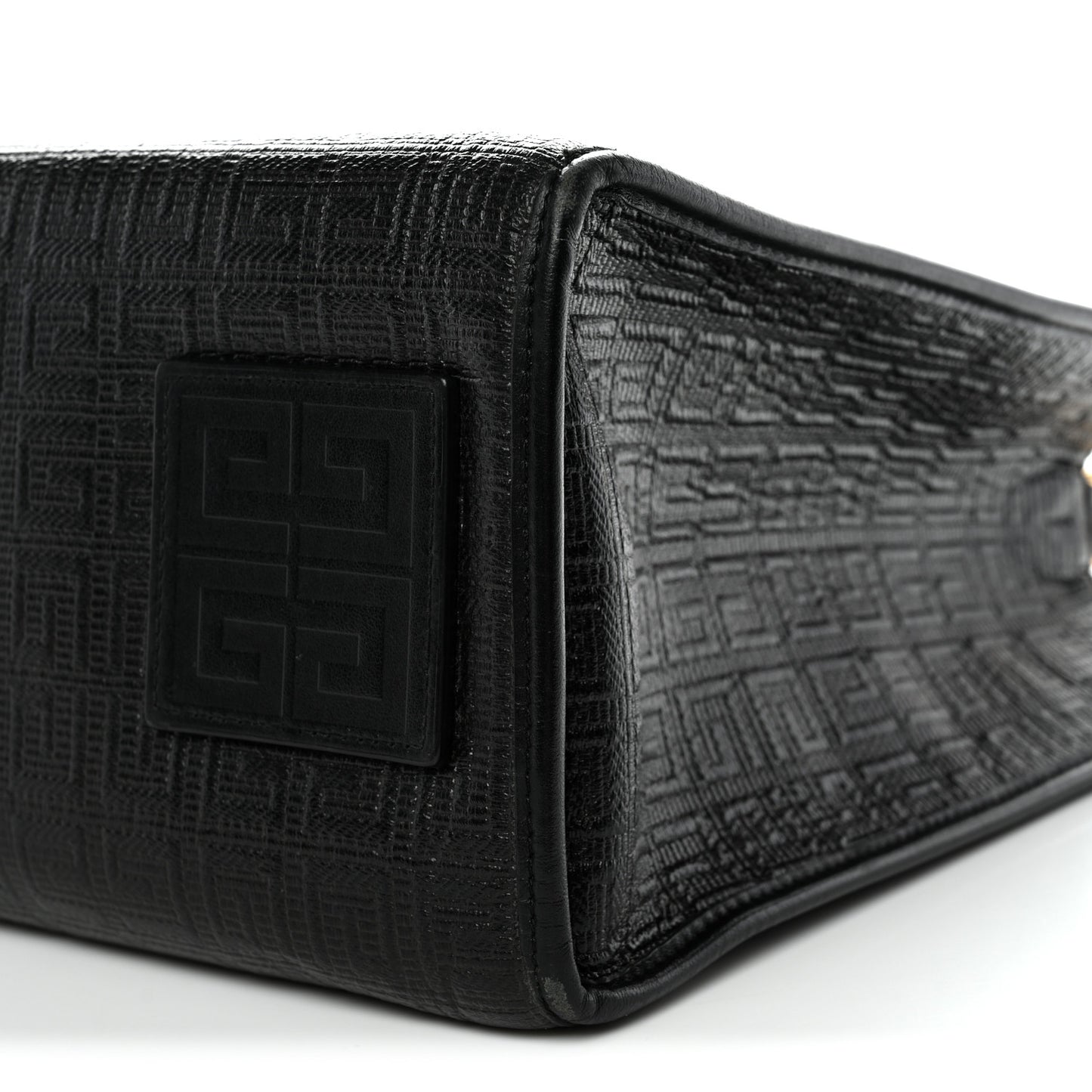 4G Coated Canvas Logo Medium G Tote Black