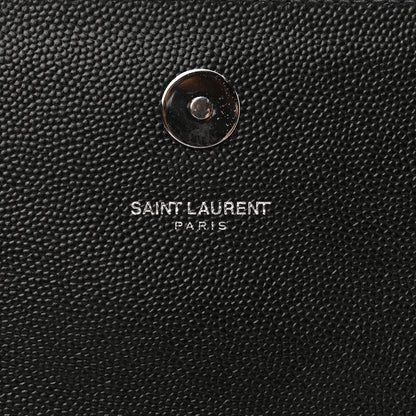 Saint Laurent Grain De Poudre Classic Monogram Kate Clutch Black 5 of 7
