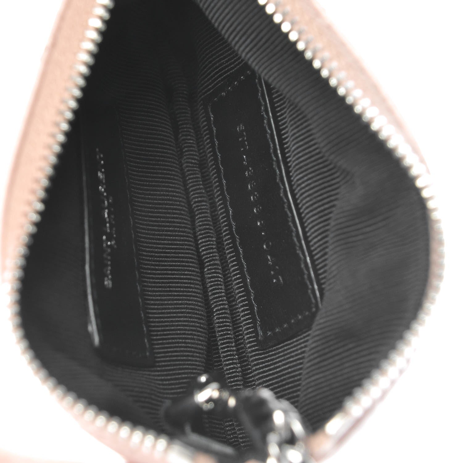 Saint Laurent Calfskin Matelasse Monogram Key Pouch Pale Pink 5 of 8