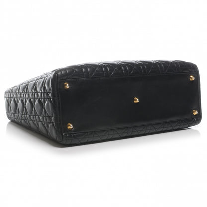 Christian Dior Lambskin Cannage Large Lady Dior Black 4 of 8