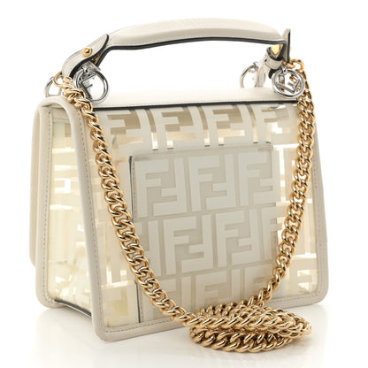 Fendi TPU FF Vitello Century F is Fendi Small Kan I Shoulder Bag White 3 of 9