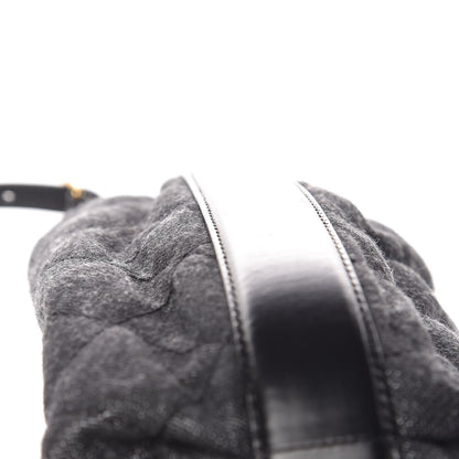 Chanel Denim Calfskin Quilted Backpack Dark Grey Black 11 of 14