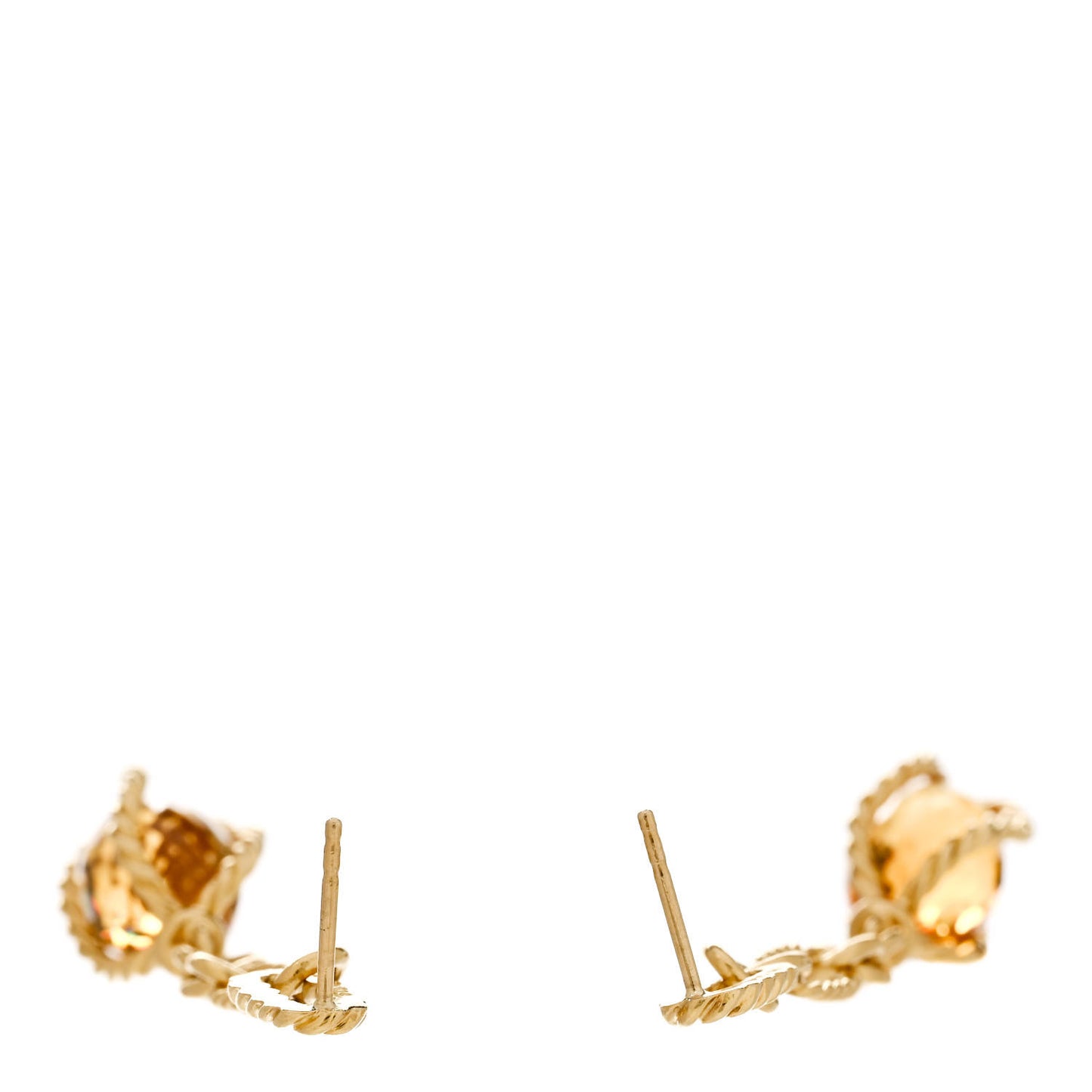 18K Yellow Gold Citrine Lantana Drop Earrings