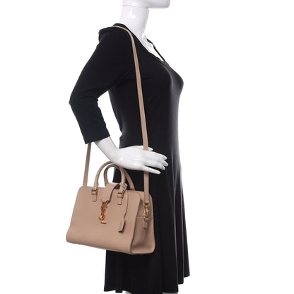 Saint Laurent Calfskin Monogram Baby Light Brown 2 of 14