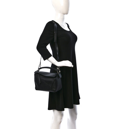 Loewe Calfskin Small Puzzle Bag Black 2 of 8