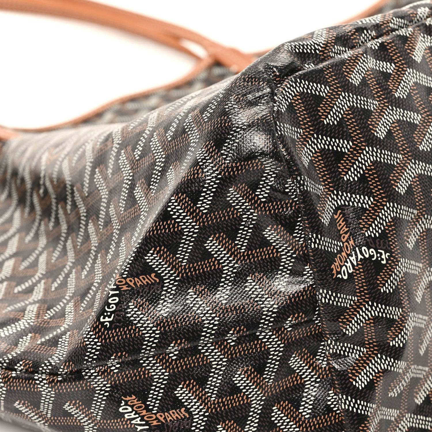 Goyard Goyardine Saint Louis GM Black Gold 10 of 12