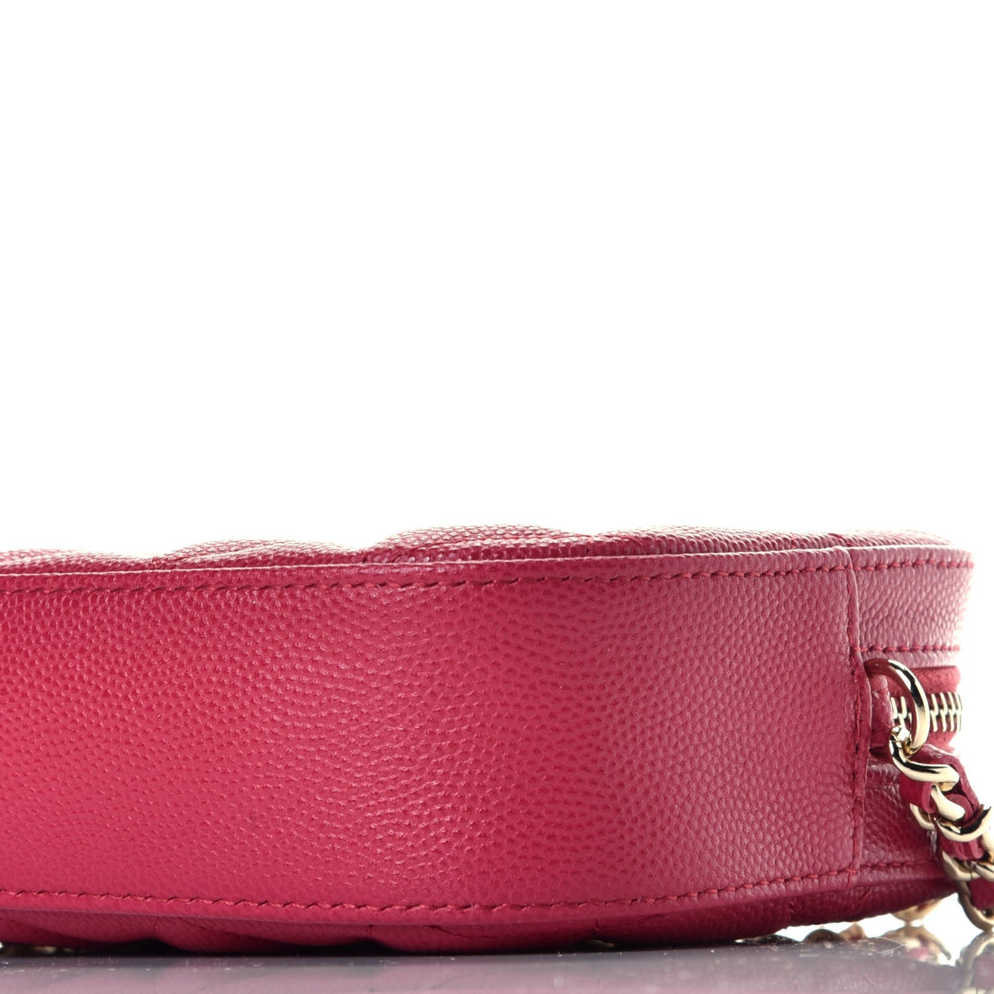 Caviar Quilted Camera Case Dark Pink
