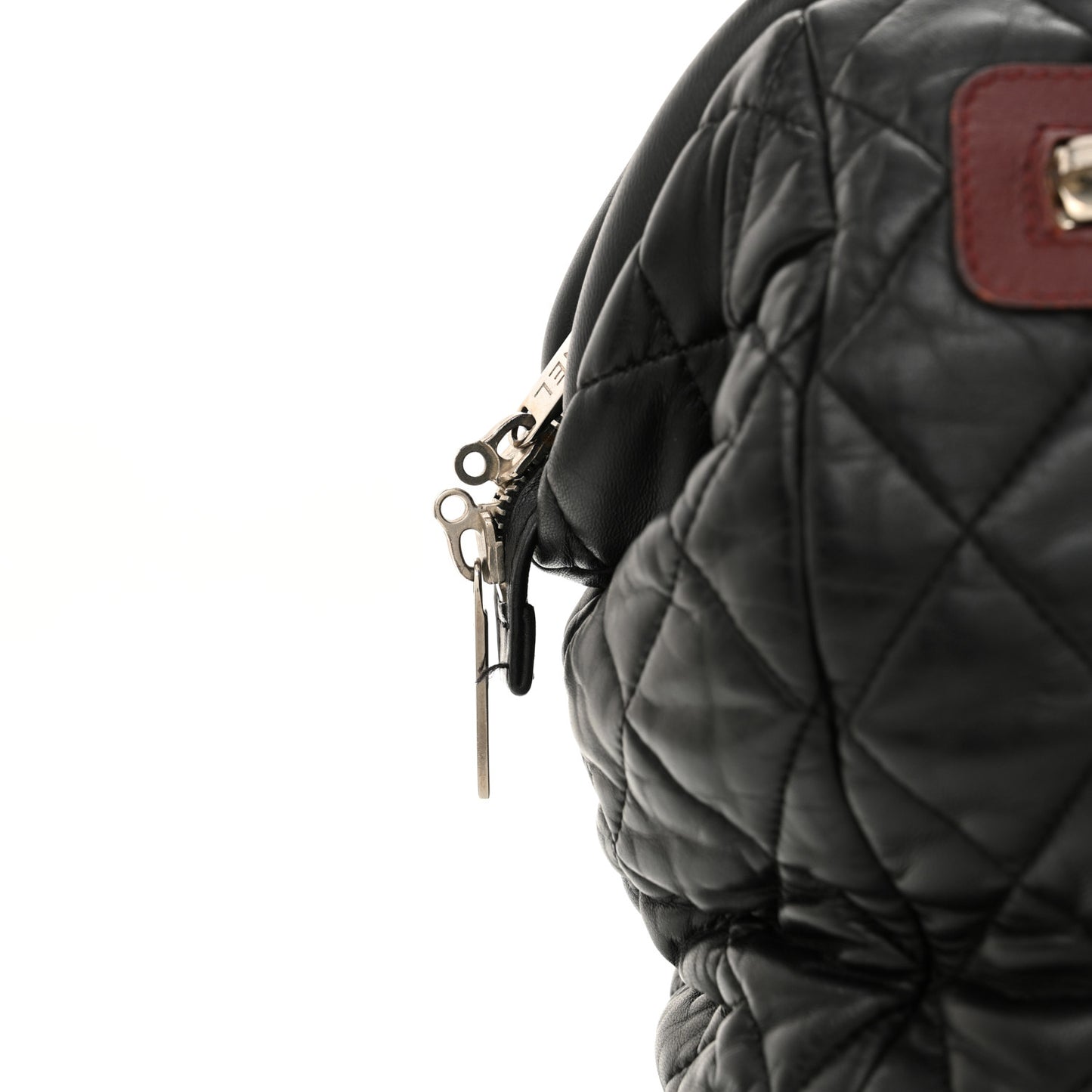 Lambskin Coco Cocoon Bowler Black