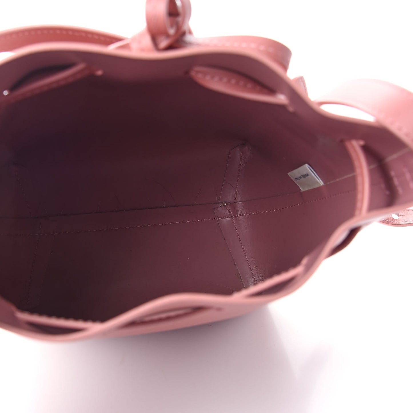 Calfskin Mini Bucket Bag Blush