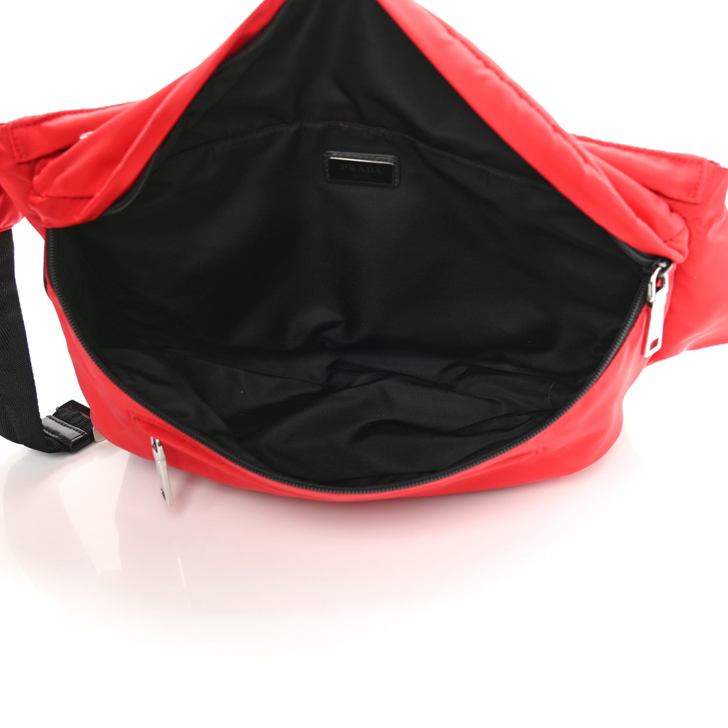 Prada Tessuto Nylon Belt Bag Red 5 of 14