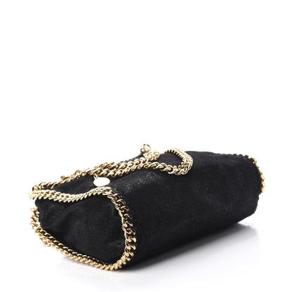 Stella McCartney Shaggy Deer Mini Falabella Fold Over Tote Black 5 of 10