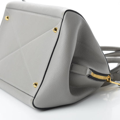 Marc Jacobs Textured Calfskin Small Incognito Satchel Grey 8 of 9